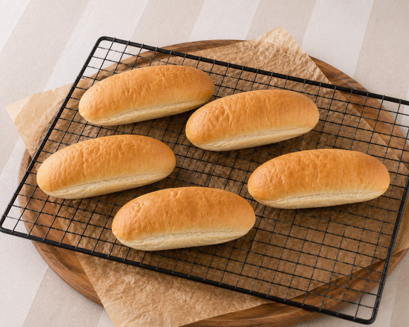 Witte puntbroodjes (6 stuks)