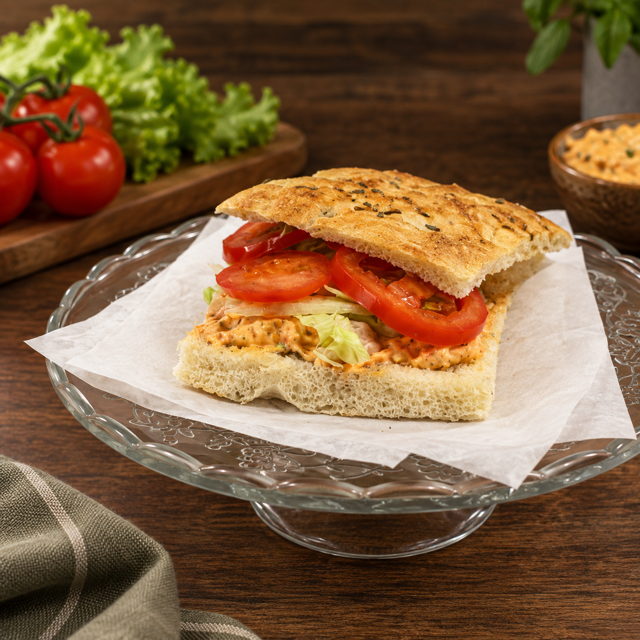 Focaccia Dip rosso met tomaat